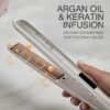 71TyKZIjQ8L._AC_SL1500_.jpg Remington Shine Therapy 1 inch Hair Straightener Iron, Flat Iron Infused with Argan Oil & Keratin, Professional Ceramic Flat Iron for Less Frizz, Shines and Smooth, Styling Tools