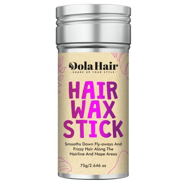 71U7bsm5ogL._SL1500_.jpg Dolahair Hair Wax Stick - Flyaway Control and Styling Pomade for Kids, Women, and Men - Hair Bun Maker and Accessorie (1 Pack of Wax)