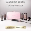 71UMQC3bSXL._AC_SL1500_.jpg ELLA BELLA® 6 in 1 Professional Hot Air Styler • Powerful Hair Dryer & Straightener Set • Styling Without Heat Damage • Fast Drying Curling Volumizing Straightening • Includes Protective Travel Case