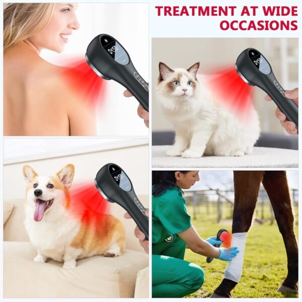 Red Light Therapy Device for Body, Near Infrared Light for Joint Muscle PainReIief with LED Display (3 x 808nm +14 x 650nm)