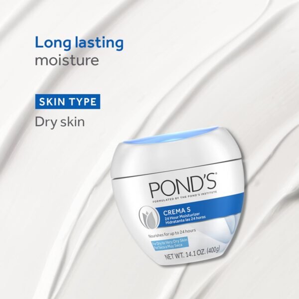 71VAPZcQtBL._SL1500_.jpg POND'S Crema S Nourishing Face Moisturizer for Women, Skin Care Facial Moisturizer Cream for Dry to Very Dry Skin, Nourishes for up to 24 hours 14.1 oz