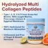 71VEXeNg2L._AC_SL1500_.jpg Terranics Multi Collagen Peptides Powder, Type I II III V X Hydrolyzed Collagen for Women+Men, Collagen Supplements for Skin Nail Hair, Fast Dissolve, Unflavored Colageno, No Sugar, Keto, 16oz