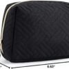 71VMW822-VL._AC_SL1500_.jpg BAGSMART Small Makeup Bag, Travel Cosmetic Bag Make Up Pouch Small Travel Zipper Pouch,Water-resistant Toiletry Bag,Makeup Organizer Bag for Women,Black