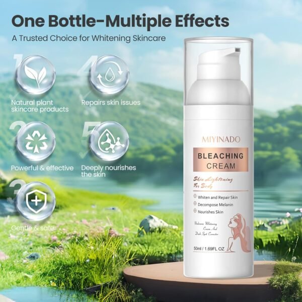 71VWC8WvdxL._SL1500_.jpg Skin Lightening Cream - Vitamin C Dark Spot Remover for Underarms, Knees, Elbows & Bikini Line/whitening cream/skin bleach (50ml/1.69FL.OZ)