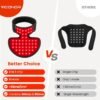Red Light Therapy for Neck and Chest, Red Light Therapy for Face and Neck Device Portable 660nm Red Light & 850nm Near Infrared Light Therapy for Body for Skin Tightening