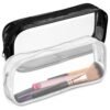 71Vfm172G2L._AC_SL1500_.jpg Small Makeup Bag for Purse – 2 Pcs Clear Zipper Pouches, Soft, Elastic, Waterproof Plastic Small Cosmetic Bag for Purse, Space-Efficient, Stylish Design – Great for Organizing Essentials on the Go