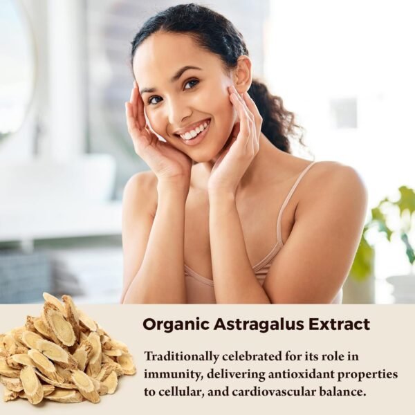 71W5yngiTkL._AC_SL1500_.jpg Telomere Lengthening Supplements – Organic Astragalus, Gotu Kola, Vitamin D3, Folate, L-Theanine – Anti-Aging, DNA Repair, Immune & Cellular – 60 Vegan Capsules, Made in Japan (1 Bottle)