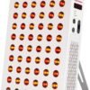 Red Light Therapy, 630/660/810/830/850nm 5 Wavelengths Red Near Infrared Light Device with 60 Dual Chip Clinical Grade LEDs, Remote Control, Timer for Face, Body, Pain Relief, BO-300 (White)