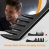 Men's Hair Styling Combs and Brush Set - Roller Brush for Adding Volume, Pompadour, Slicked-back, Fauxhawk, Undercut Styling Combs