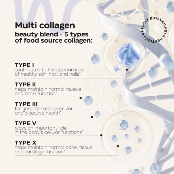 Collagen Peptide Gummies for Women and Men - Collagen Gummy Supplement for Healthy Hair, Skin, Nails and Bones - Hyaluronic Acid, Biotin, Keratin, Saw Palmetto - Sugar Free, No GMO and Gluten