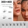 71WWIRNruEL._SL1500_.jpg Lash Clusters DIY Lash Extensions Kit 320pcs Individual Lashes Clusters 30D 40D D Curl Eyelash Extension Kit with Applicator and Lash Bond&Seal,Clusters Lash Glue Remover Mix 10-16mm (30D+40D-320 KIT)