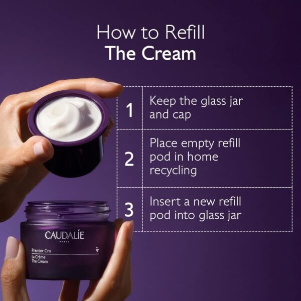 71WhnYWT5DL._SL1500_.jpg Caudalie Premier Cru Anti-Aging Cream Moisturizer, Refillable - 50 mL