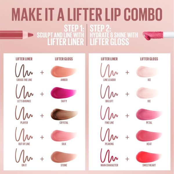 71Wke2f0atL._SL1500_.jpg Maybelline Lifter Gloss, Hydrating Lip Gloss with Hyaluronic Acid, Moon, Nude Pink, 0.18 Ounce