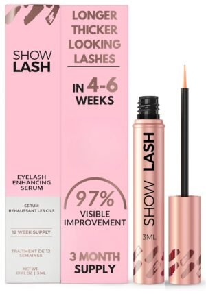 LeVaye Cosmetics Show Lash Eyelash Serum for Longer, Thicker, Gorgeous Looking Lashes, Cruelty Free Lash Serum