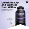 71WsT07RxqL._AC_SL1500_.jpg Vital Vitamins Multi Collagen Complex Plus - with Biotin, Hyaluronic Acid, Vitamin C - Type I, II, III, V, X - for Women & Men - Hair, Skin, Nails Beauty Complex - 150 Capsules