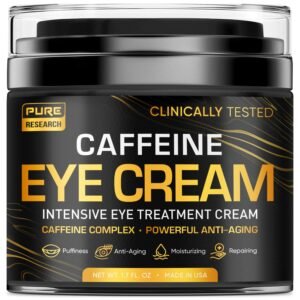 71XQvljTuaL._SL1500_.jpg Caffeine Eye Cream For Anti Aging, Dark Circles, Bags, Puffiness. Great Under Eye Skin + Face Tightening, Eye Lift Treatment For Men & Women 1.7oz