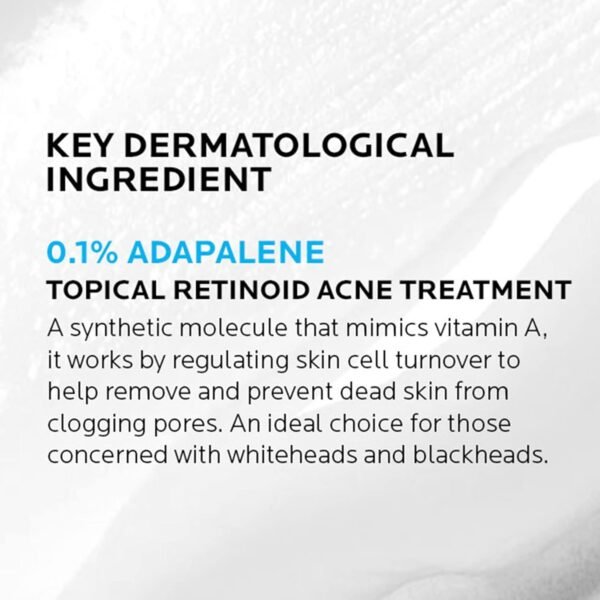 71XjUcazY8L._SL1500_.jpg La Roche-Posay Effaclar Adapalene Gel 0.1% Acne Treatment, Retinoid Cream, Acne Medication Gel For Blackheads & Whiteheads, Oil Free, Helps Clear And Prevent Blemishes & Clogged Pores