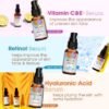 71XzvkFpvaL._SL1200_.jpg Retinol Serum for Face, Vitamin C with Hyaluronic Acid Face Serum for Women and Men, Glow Skin Care Set Total Package Targets Appearance of Uneven Skin Tone and Dryness 3x1oz