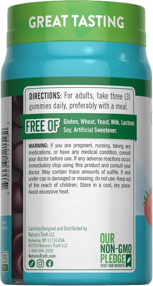 71Y09GPeJ6L._AC_SL1500_.jpg Nature's Truth Multi Collagen Gummies | Type I, II, III, V, X | 60 Count | Non-GMO & Gluten Free Complex Supplement | Mixed Fruit Flavor