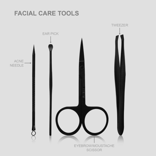 Utopia Care - Manicure Kit for Women and Men, 15-Pcs Manicure Set with Nail Clippers or Nail Kit Includes Fingernail & Toenail Clipper, Pedicure Kit with Luxurious Travel Case Present for Men, Father