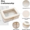 71Y2VDqc0L._AC_SL1500_.jpg Aveniee Clear Makeup Bag Organizer, Travel Toiletry Bag Cosmetic Case for Women, Portable Make Up Skincare Pouch Car Organizer Bag with Zippers for Essentials,White