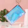 BESARTE 10 Pcs Holographic Makeup Bags Bulk, Mother's Day Gifts for Women Clear Portable Zippered Toiletry Bag Waterproof Cosmetic Bags Wedding Gifts for Bride Bridesmaids