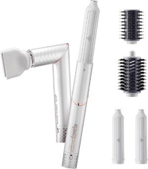 5-in-1 Flexible Styler Multi Air Curler Hair Styler - Advanced High-Speed Hair Dryer, Magic Styler with Tight Grip, Perfect for Travel, Fast Drying, No Heat Damage, Gift Set