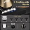 Ufree Hair Clippers for Men Professional with Beard Trimmer, Barber Clippers and Trimmers Set, Electric Razor Shavers for Men, Cordless Mens Grooming Kit for Nose, Face, Hair, Gifts