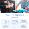 71Yt4fmafjL._SL1500_.jpg PACKISM Clear Makeup Bag - TSA Approved Toiletry Bag with Handle Large Opening, Clear Toiletry Bags for Traveling Travel Essentials, Travel Bags for Toiletries, Black