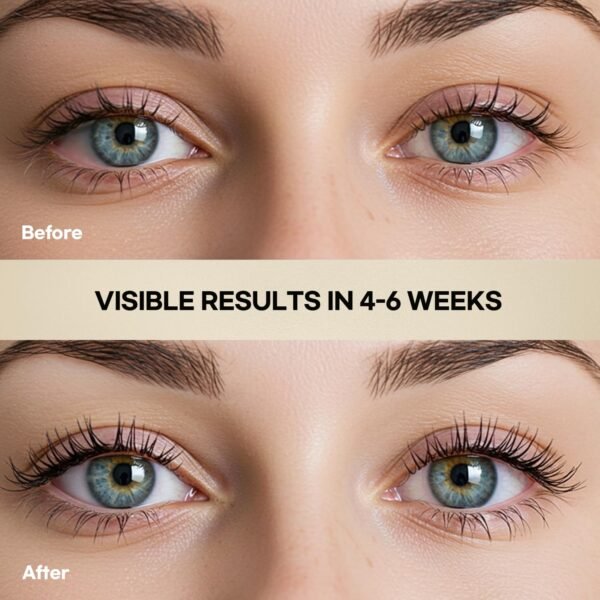 Eyelash Growth Serum: Lash Enhancer for Thicker, Longer, Fuller Lashes with Natural Volume, Strength & Nourishment – Advanced Formula (3mL)