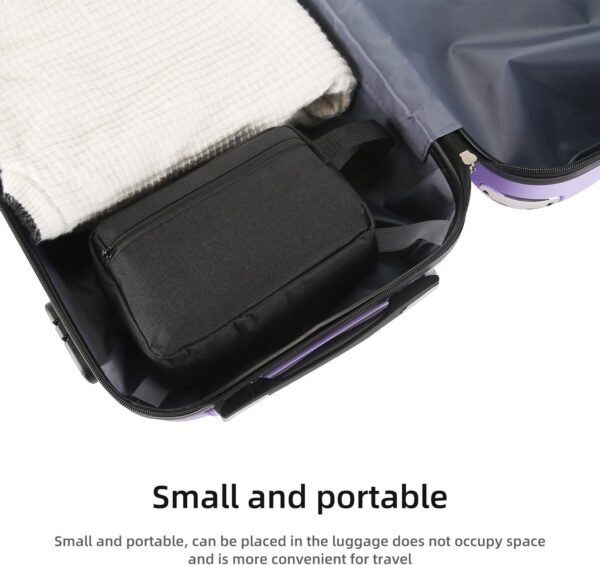 Travel Toiletry bag Toiletry bag for women men Hanging Cosmetic bag Travel accessories for Women Men (Black)