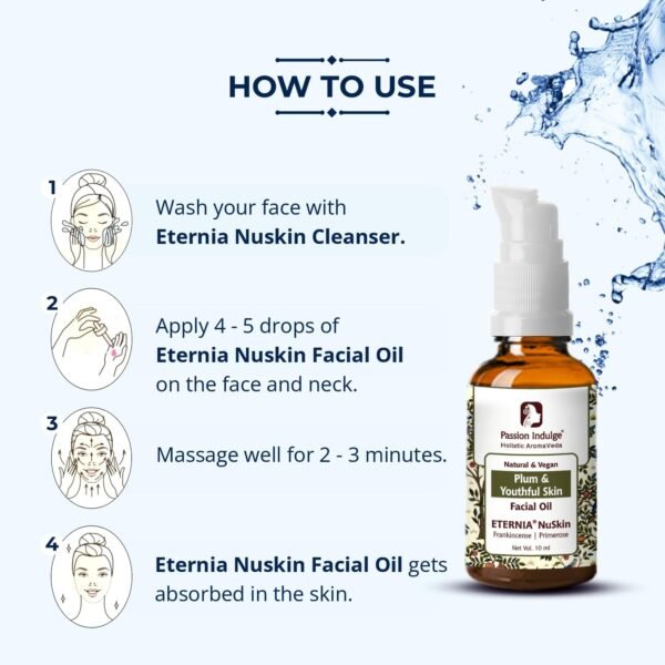 NuSkin Anti Ageing Facial Serum, Face serum For Fine lines & Wrinkles | hydrates Ageing skin| Frankincense primerose| no chemicals