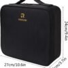 71ZR6XkKBtL._AC_SL1500_.jpg Relavel Travel Makeup Train Case Makeup Cosmetic Case Organizer Portable Artist Storage Bag with Adjustable Dividers for Cosmetics Makeup Brushes Toiletry Jewelry Digital Accessories Black