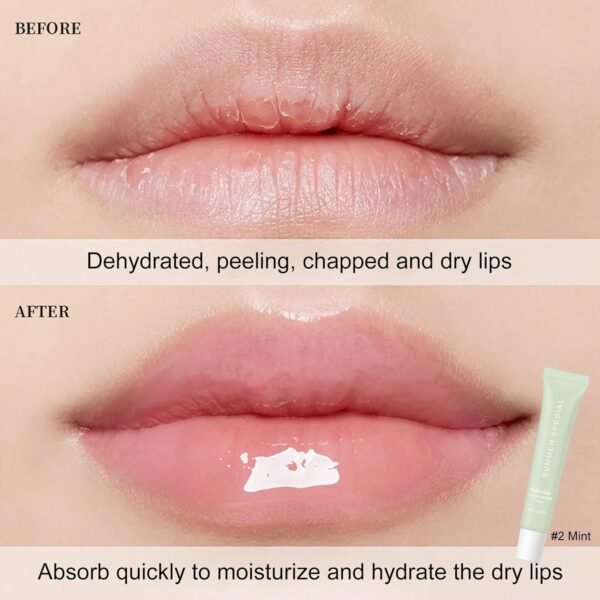 4 PCS Lip Glossy Butter Balm Set,Instant Moisture and Hydration Lip Gloss,Long-lasting Hydrating Non-Sticky Lip Balm,Soften Dry Lips and Lip Care