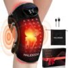 71a9aDlHzjL._AC_SL1500_.jpg HALIDODO Red Light Therapy & Vibration Massage Knee Brace - Wireless Rechargeable Controller, 660nm&850nm Red Light Therapy Heated Device for Knee/Joint/Elbow/Shoulder Pain Relief, Faster Recovery