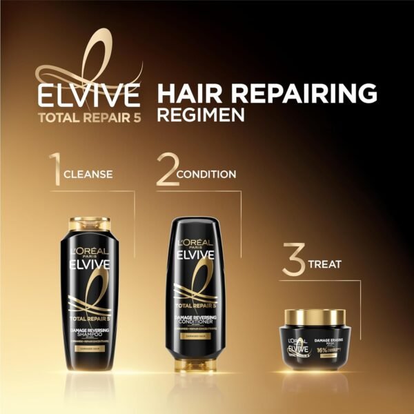 L'Oreal Paris Elvive Total Repair 5 Damage-Erasing Balm with Almond and Protein, 8.5 Ounce