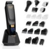 Beard Trimmer, 21 Piece All-in-One Mens Grooming Kit and Hair Clipper, Nose, Ear,Body and Face, Electric Razor with USB Recharge Dock