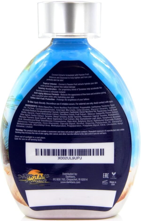 That’s What Sea Said Tanning Lotion Accelerator - For Indoor Tanning Beds and Outdoor Sun Tan - Safe for Face, Body and Tattoos - With Coconut Oil - No Bronzer