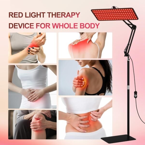 71aYLRGfKGL._AC_SL1500_.jpg Morfone Red Light Therapy for Face and Body, 660nm 850nm 940nm 3 in 1 Red Infrared Light Therapy Lamp with Stand with Large Panel, Therapy Device at Home, Gifts for Women