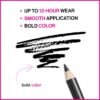wet n wild Color Icon Kohl Eyeliner Pencil - Rich Hyper-Pigmented Color, Smooth Creamy Application, Long-Wearing Matte Finish Versatility, Cruelty-Free - Baby's Got Black