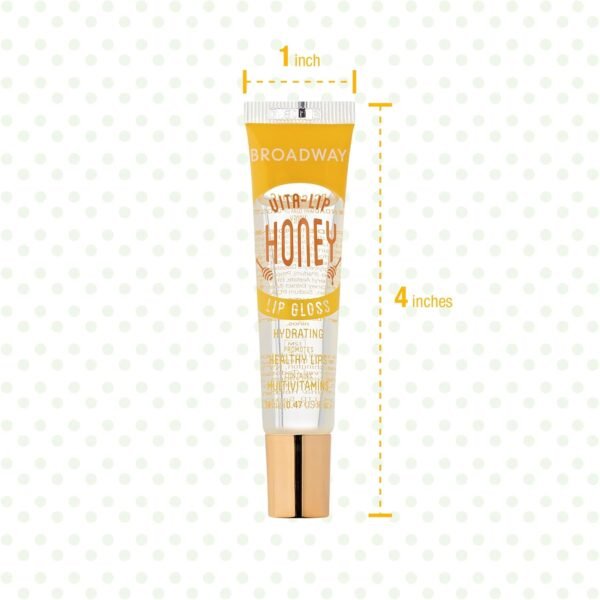 Ruby Kisses Broadway Vita-Lip Clear Lip Gloss (10 Pack), Hydrating & Soothing Formula with Vitamin, High-Shine Non-Sticky Lip Balm with Mint, Rosehip, Coconut, Mango, Argan, Honey, Shea, Cherry, Peach