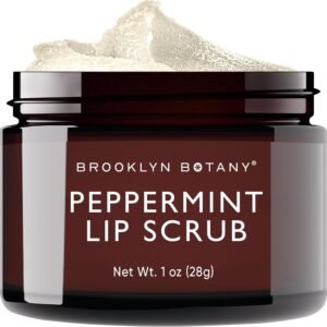 71b15oYBYSL._SL1500_.jpg Brooklyn Botany Lip Scrub Exfoliator 1 oz – Lip Moisturizer for Dry Lips and Chapped Lips – Gentle Lip Exfoliator for Smooth and Brighter Lips – Peppermint Flavor