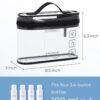 71b5dotAerL._AC_SL1500_.jpg BAGSMART TSA Approved Toiletry Bag, 2 Pack Clear Makeup Cosmetic Bag Organizer, Quart Size Travel Bag for Toiletries, Carry-on Travel Accessories Essentials, Black-2pcs