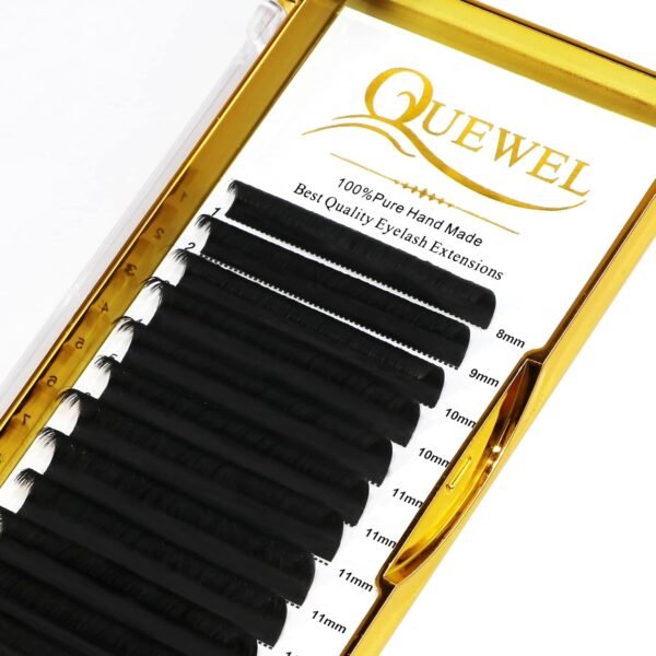 71bEAAeZFkS._SL1500_.jpg QUEWEL Volume Lash Extensions, 0.03 0.05 0.07 C CC D DD Curl Easy Fan Lashes Mix 8-20mm Self Fanning Lash Extensions Blooming Volume Eyelash Extensions(0.07D Mix8-15)