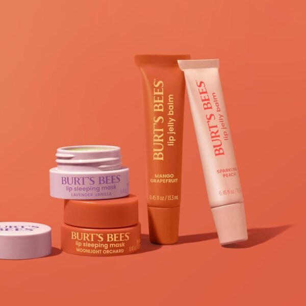 71bHaQQGOdL._SL1500_.jpg Burt’s Bees Lavender Vanilla Lip Sleeping Mask, With Hyaluronic Acid and Squalane Moisturizer To Instantly Hydrate Lips, Overnight Mask and Treatment, 0.45 oz.