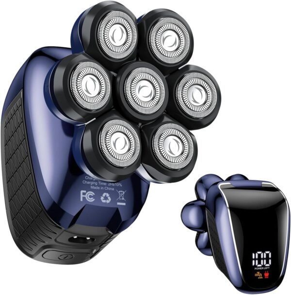 Head Shavers for Bald Men: 5-in-1 Electric Razor - Waterproof Shaving Grooming Kit for Balder - Turbo Speed & Precision Blades - Gift for Father