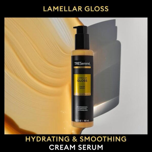TRESemmé Hydrating & Detangling Cream Serum Lamellar Gloss Ultra Shine Up to 72H 5.7 Fl Oz