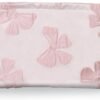 Makeup Bag Large Capacity Elegant Bow Preppy Cosmetic Bag Aesthetic Design Canvas Zipper Organizer Pouch Cute Roomy Pink Portable Toiletry Bag for Women Girls Travel Storage Accessories