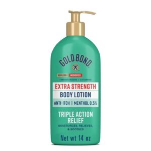 71bfFejvPnL._SL1500_.jpg Gold Bond Medicated Extra Strength Body Lotion, 14 oz., Moisturizes, Relieves & Soothes