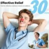 Red Light Therapy for Nose & Ears, 2-in-1 Infrared Nasal Therapy Device, Red Light Therapy for Ear Relief, Portable Light-weight Soothing Device with Neck-Hanging Design, Auto Timer, Rechargeable
